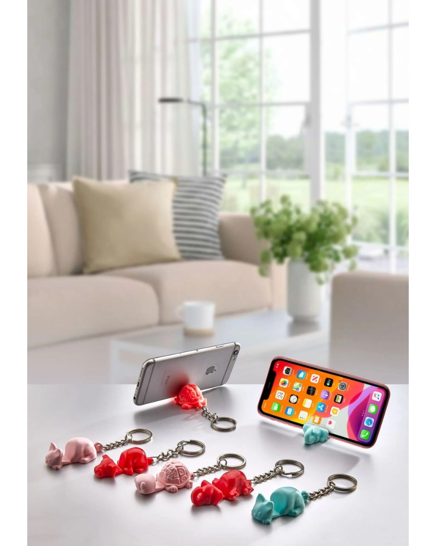 Telefon IPad Tablet Tutucu Anahtarlık Masa Üstü Telefon Tablet Tutucu Telefon Standı 4 Adet
