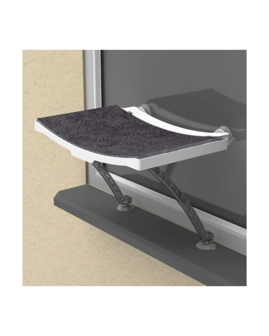 Cama Asılan Vantuzlu Plastik Kedi Yatağı – Dayanıklı Plastik Kedi Yatakları, Kullanışlı Plastik Kedi Yatak, Kedi Cam Yatağı, Cam Önü Yatağı, Vantuzlu Cam Yatak  (Beyaz) ATAPET